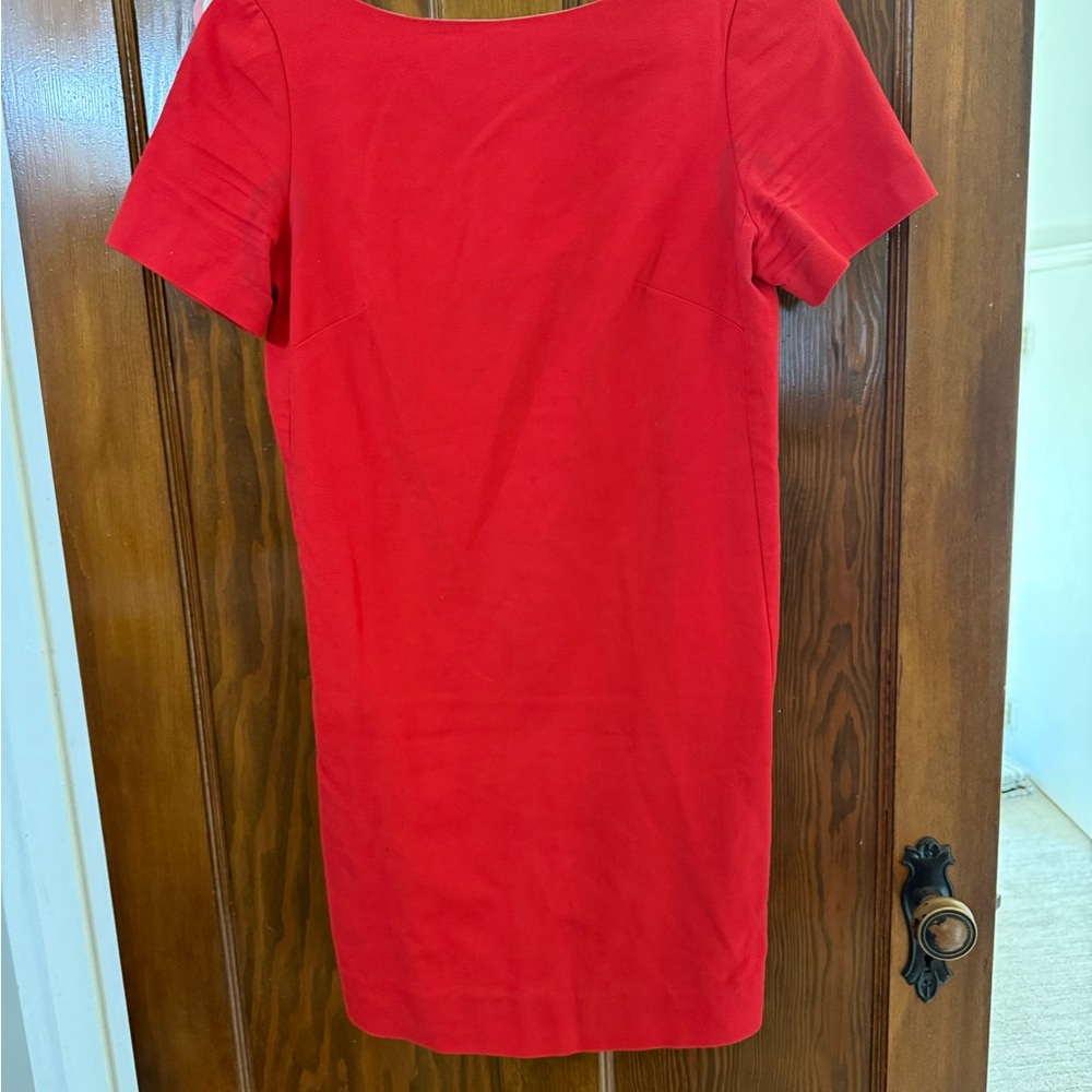 Maeve Vibrant Red Mini Dress with Bow Detail